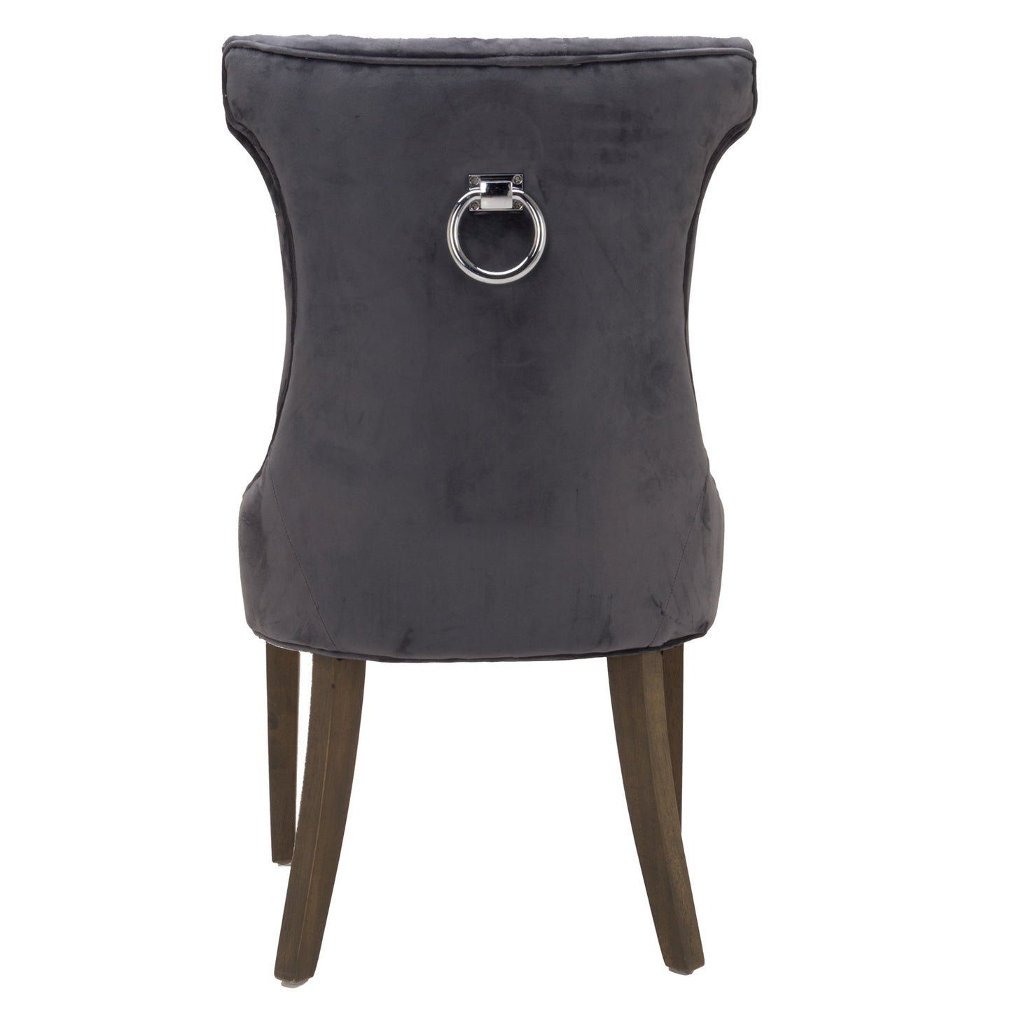 Knightsbridge Grey High Wing Ring Backed Dining Chair