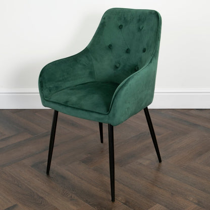 Chesterfield Green Dining Chair (set of 2)