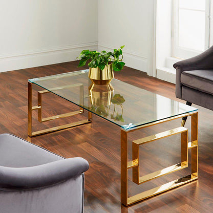 Milano Gold Plated Coffee Table