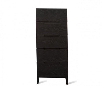 Orchid Narrow Chest of Drawers Black/white